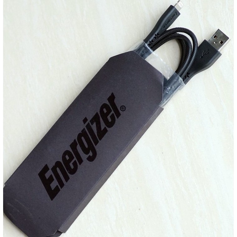 Cáp Iphone Energizer cổng Lightning chuẩn MFi 120cm chính hãng