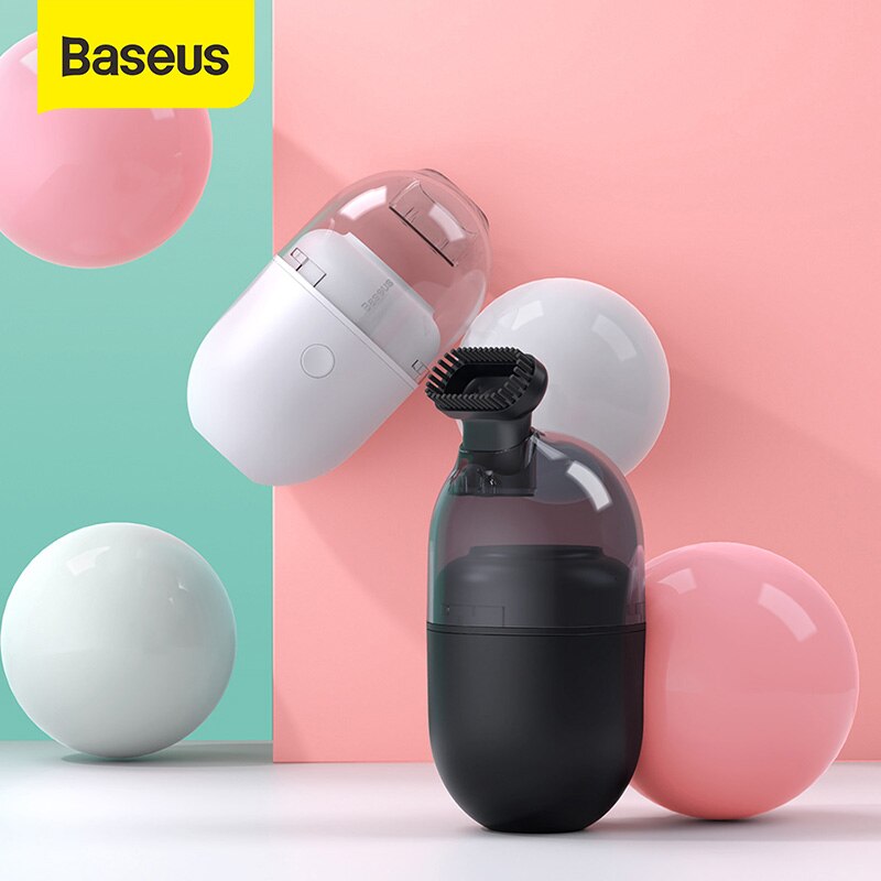Máy hút bụi BASEUS C2 dạng viên nang để bàn nhỏ gọn sử dụng pin tiện lợi | BigBuy360 - bigbuy360.vn