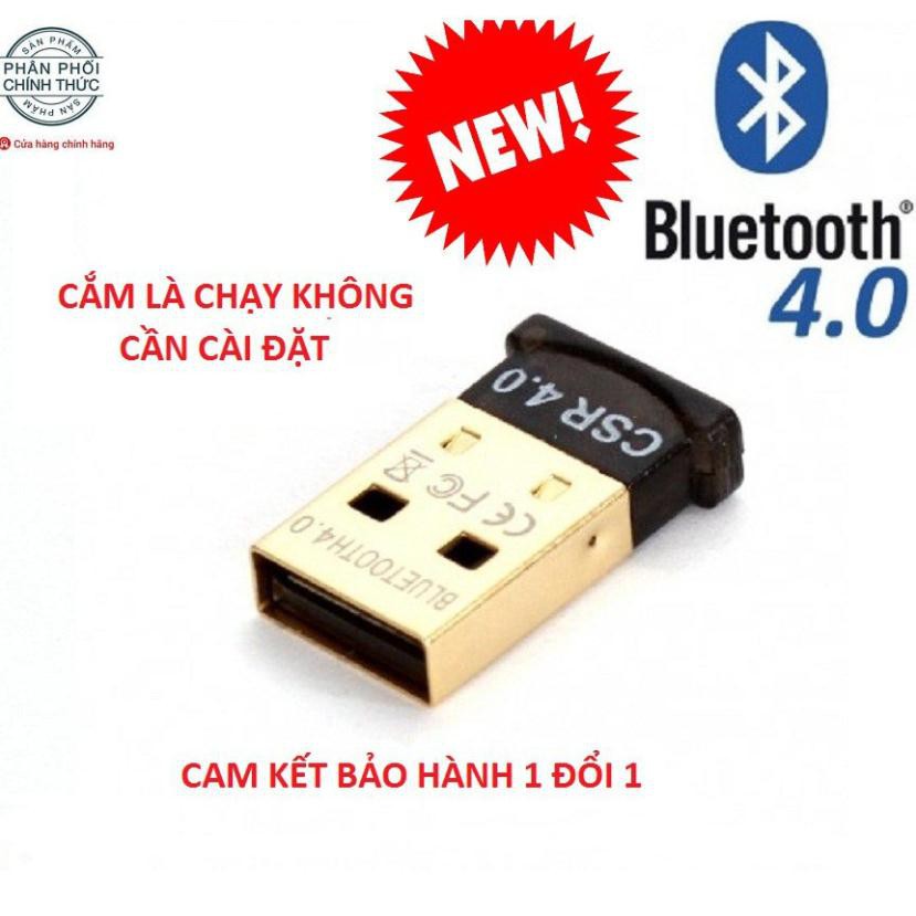 [CẮM LÀ CHẠY] USB Bluetooth 4.0 dành cho máy tính, laptop mẫu mới nhất 2021 không cần cài đặt