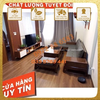 Ảnh thật kèm video sofa góc chân quỳ giá rẻ tại xưởng - ghế sofa gỗ sồi nga 100%