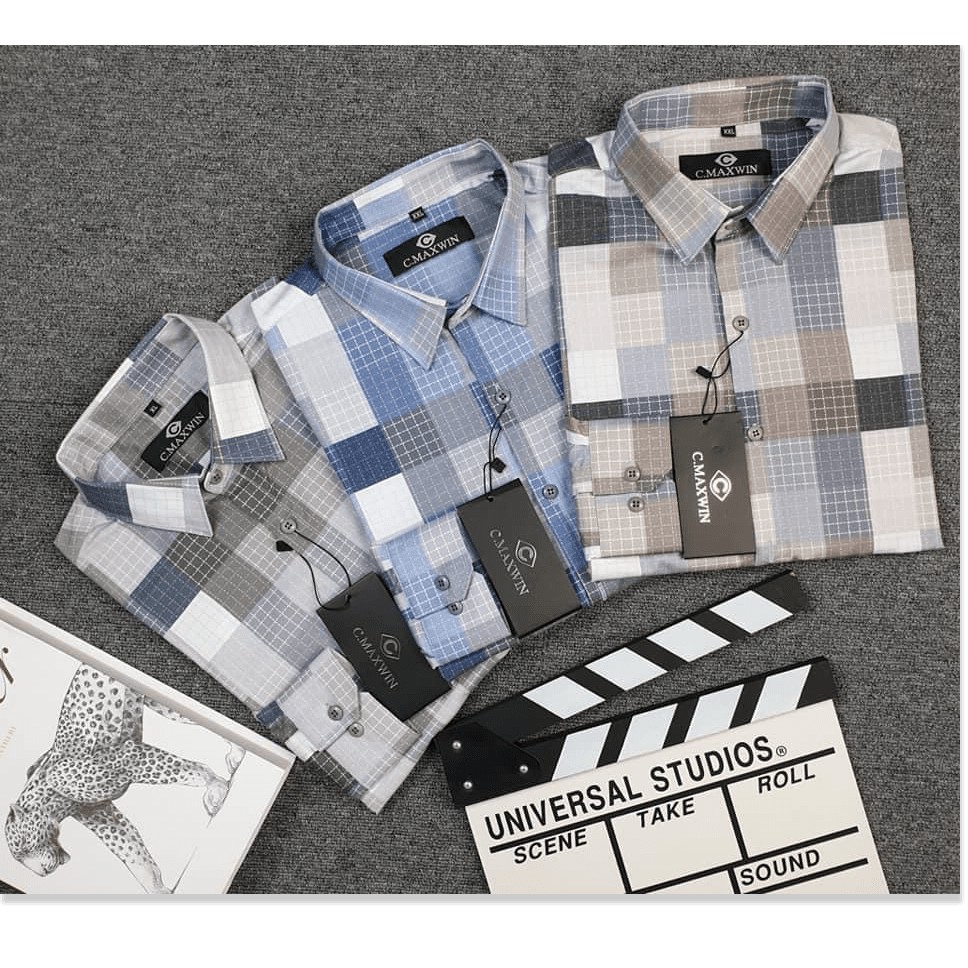 Áo sơ mi nam kẻ sọc thời trang HHP phong cách ảnh thật