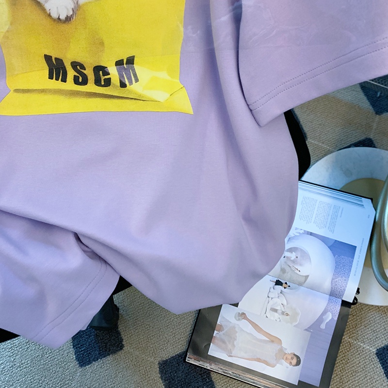 NRVP Áo Thun Nữ Ngắn Tay In Chữ Phong Cách Hàn Quốc