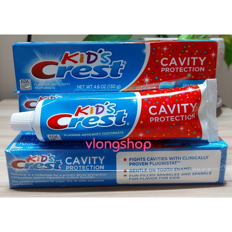 Kem đánh răng cho bé Crest Kid s Cavity130g của Mỹ