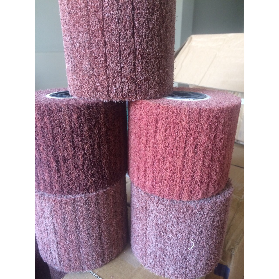 Trục Nỉ đánh sước Hairline  120x100 Grit 60, 80, 240