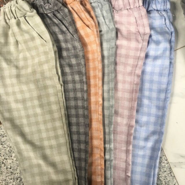 Quần baggy caro