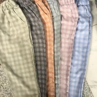 Quần baggy caro