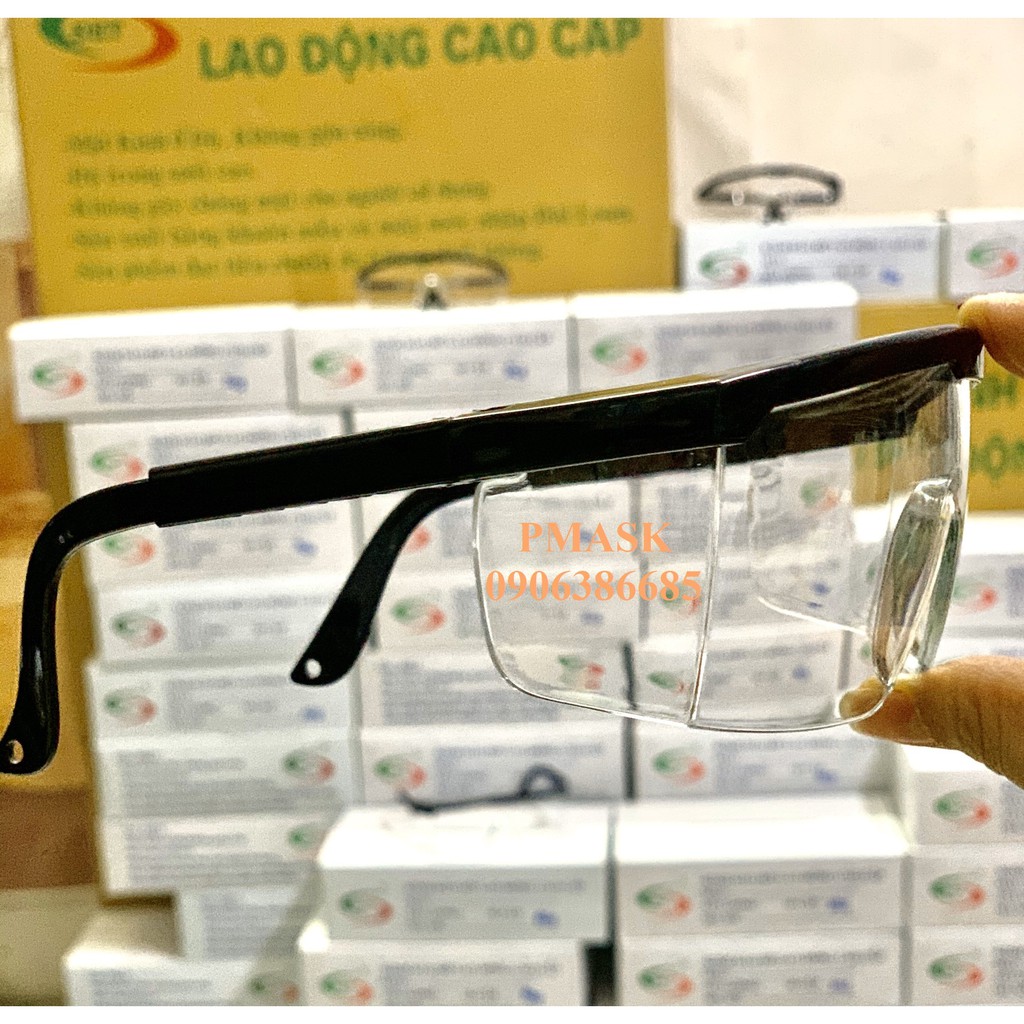Kính bảo hộ lao động bảo vệ mắt, chống bụi, sinh vật lạ - Kính Vuông bảo hộ đi đường