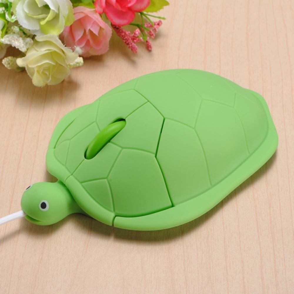 Chuột Máy Tính Có Dây 1600DPI Hình Chú Rùa Dễ Thương