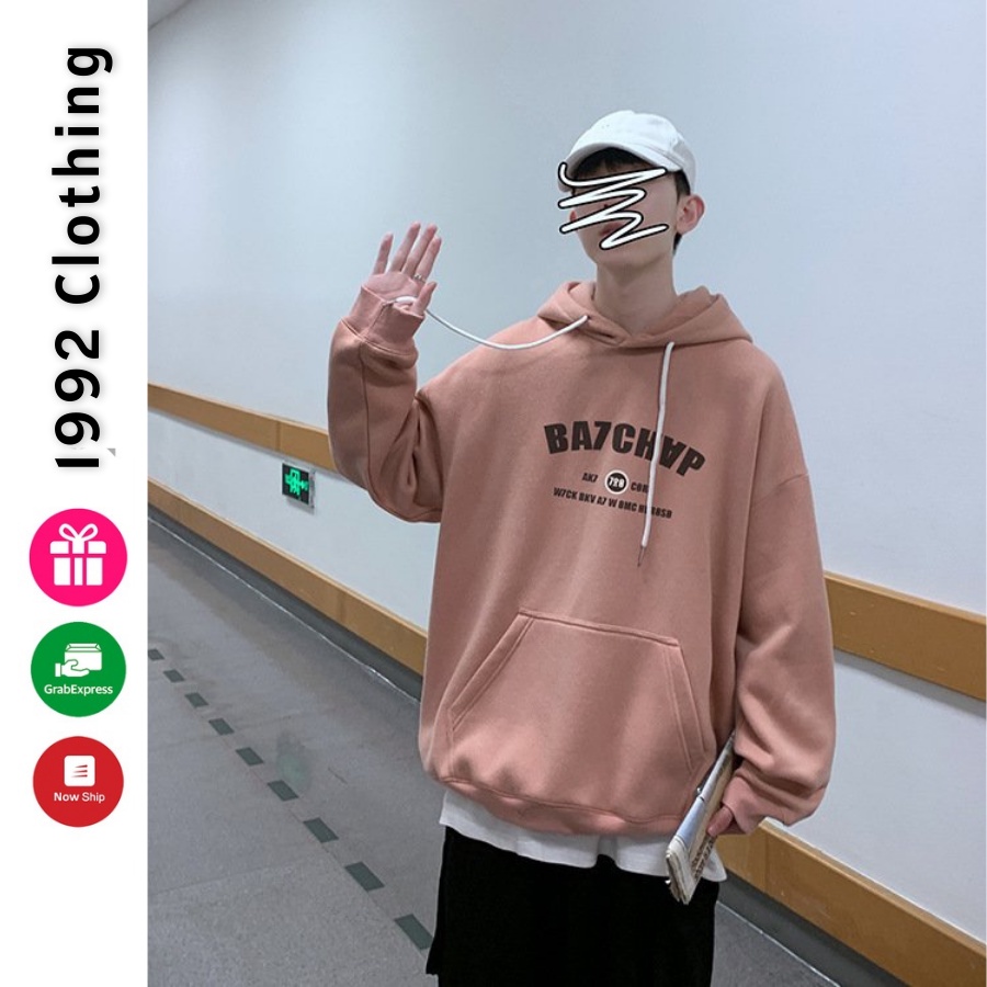 Áo khoác hoodie  Áo khoác nỉ nam nữ đẹp form rộng Unisex chất nỉ ngoại 2 lớp dày dặn - 1992 Clothing