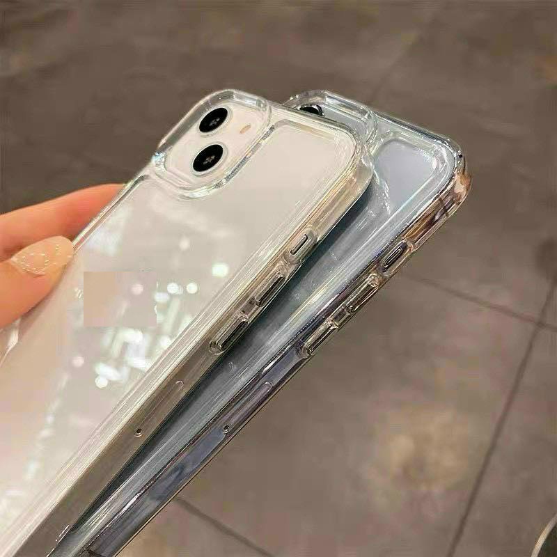 Ốp lưng iPhone Space Trong Suốt cạnh vuông 14 Pro Max, 13 Pro Max, 12 Pro Max, 11 Pro Max, Xs Max, 7Plus/8 Plus, 6 Plus