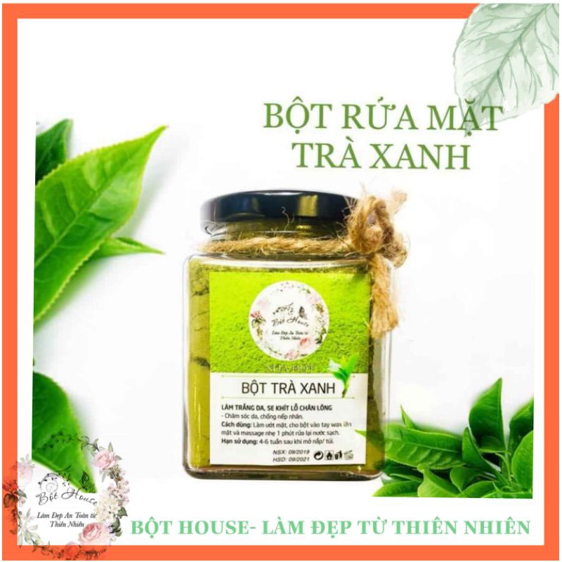 BỘT RỬA MẶT TRÀ XANH HANDMADE NHÀ BỘT