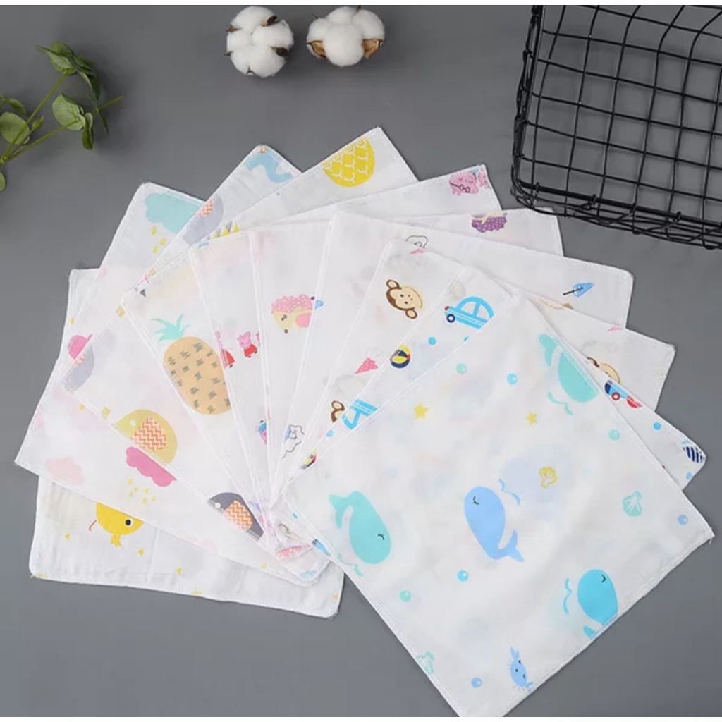 Khăn Sữa - Khăn Mặt Sợi Tre Nhật 4 lớp 30x30cm mềm mịn, thấm hút tốt Thị Nắng Store