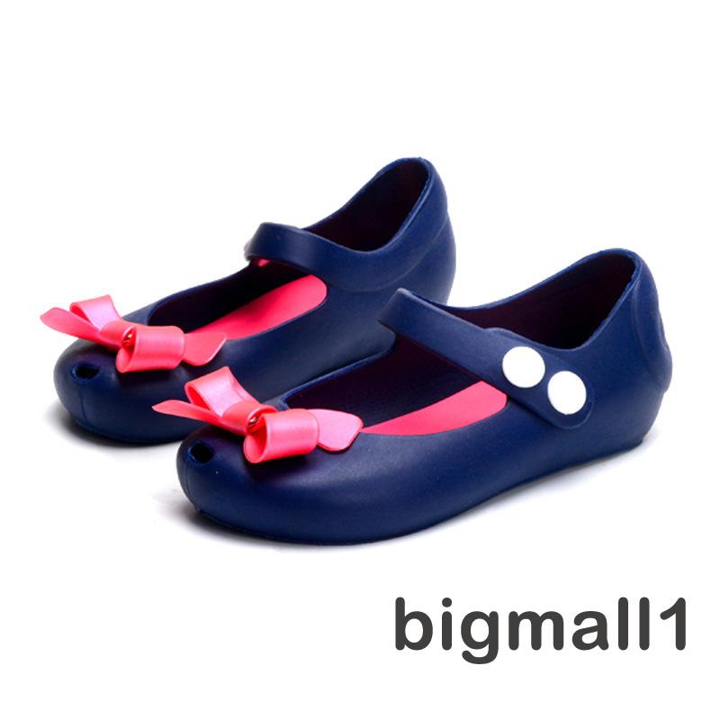 Giày sandal đính nơ thoáng khí chống trượt thời trang mùa hè xinh xắn cho bé gái