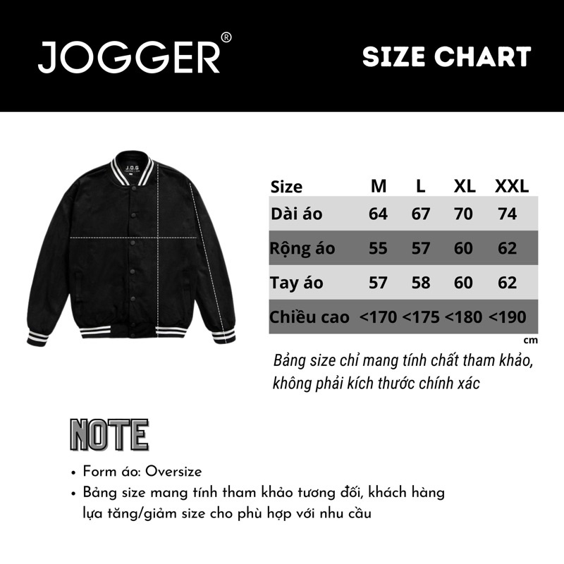 Áo Khoác Bomber Basic JOGGER Nam nữ Form Rộng Unisex