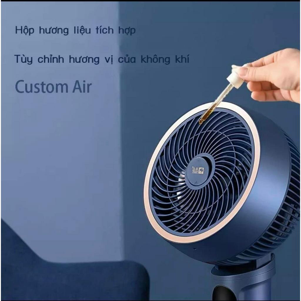 QUẠT ĐỨNG ĐIỀU KHIỂN SỌ DỪA CAMEL TUẦN HOÀN KHÔNG KHÍ CÓ THỂ ĐIỀU CHỈNH ĐỘ CAO, Có chỗ cho tinh dầu đuổi muỗi