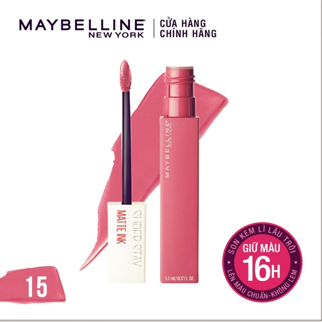 Son Kem Lì Maybelline New York Superstay Matte ink  5ml