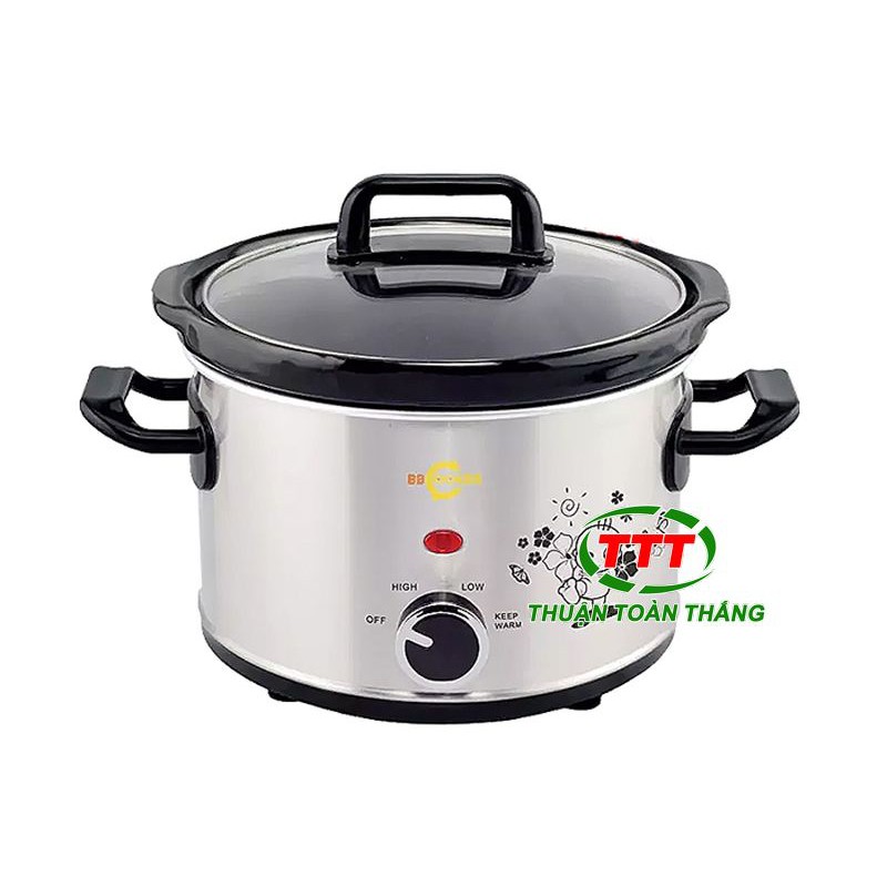 nồi nấu cháo chậm cao cấp BB cooker chính hãng 2.5L