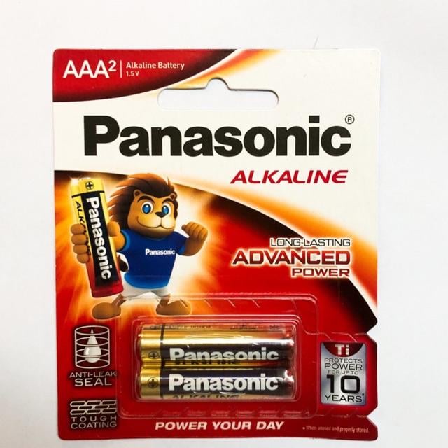 Pin tiểu ALKALINE Panasonic LR03T/2B-V AAA hộp 2 viên pin loại 1,5V