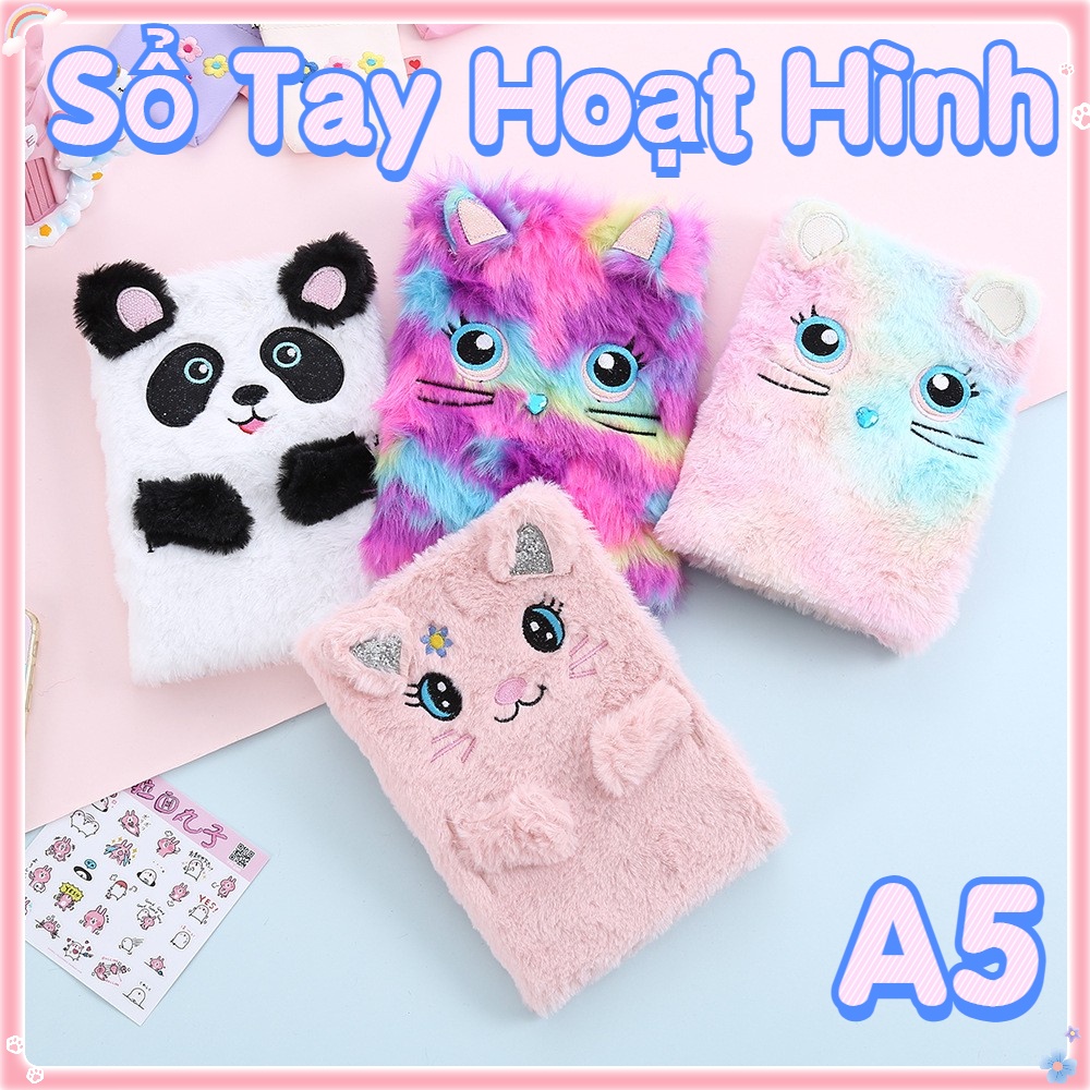 Quyển sổ tay hình dạng động vật dễ thương a5 sổ tay bìa cứng sổ tay ghi chép sổ tay ghi chú