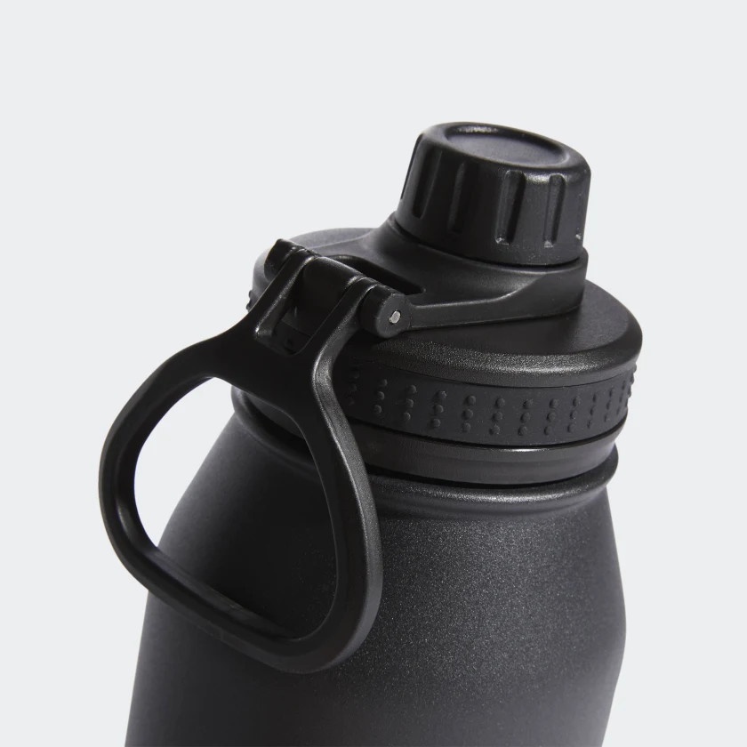 Bình giữ nhiệt Adidas, bình giữ nhiệt Adidas Mỹ màu đen sọc trắng 1 lit