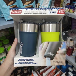 Ly giữ nhiệt kèm ống hút Coleman 600ml có khui nắp chai dưới đáy - EDS Hàng Mỹ