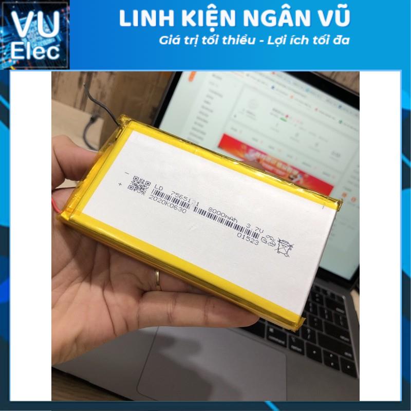 Pin Lithium 7565121 10000mAh-Pin chế sạc dự phòng-Pin dung lượng cao