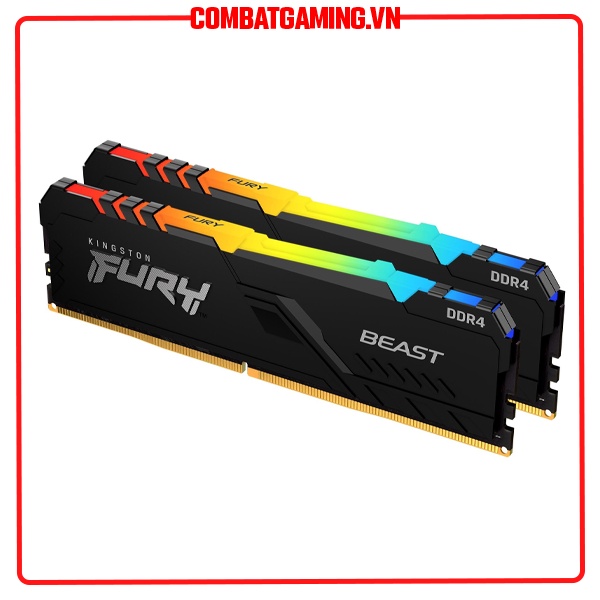 Ram Kingston Fury Beast RGB 16GB 3600MHz DDR4 (2x8GB) KF436C17BBAK2/16