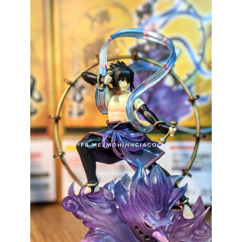 (Bán lỗ nghỉ bán) Mô hình nhân vật Naruto vs Sasuke Uchiha (18 cm)