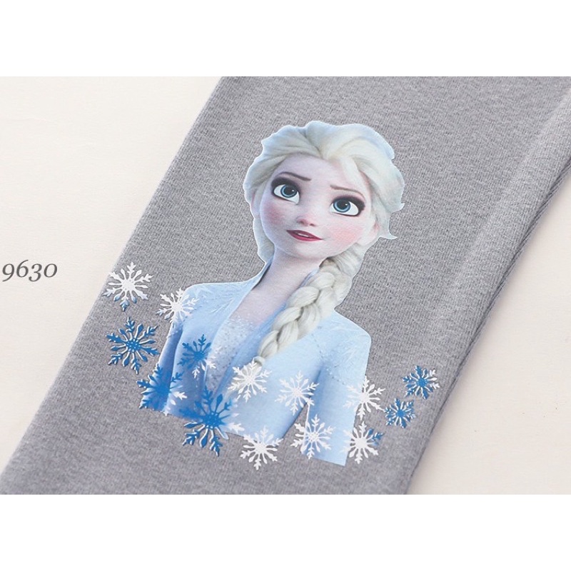Quần legging Elsa dài thu đông cho bé gái, legging cotton nỉ dài cao cấp