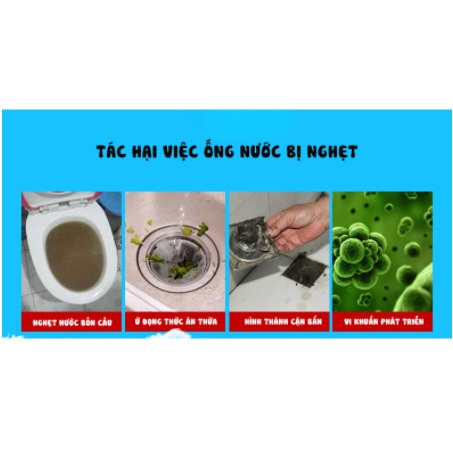 Bột Thông Cống YUHAO Cực Mạnh Thông Bồn Cầu, Lavabo, Bồn Rửa Bát , Thông Tắc Bồn Cầu Siêu Thần Thánh