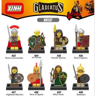 Đồ chơi lắp ráp mô hình Minifigures nhân vật chiến binh Gladiator X0137