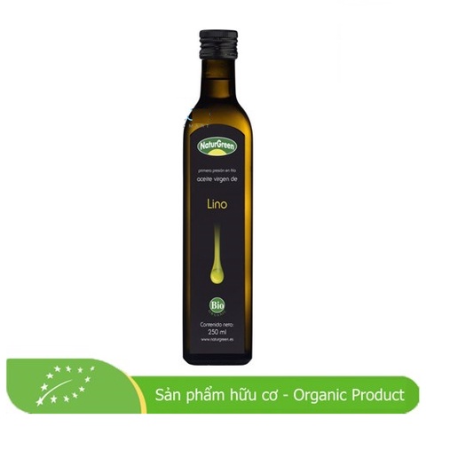 Dầu hạt lanh hữu cơ hiệu Natur Green 250ml