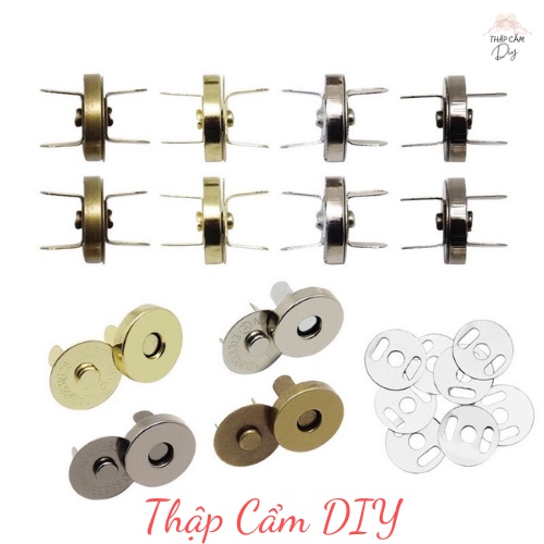 Nút Hít Nam Châm 14mm - Phụ Kiện Làm Túi, Phụ Kiện Handmade