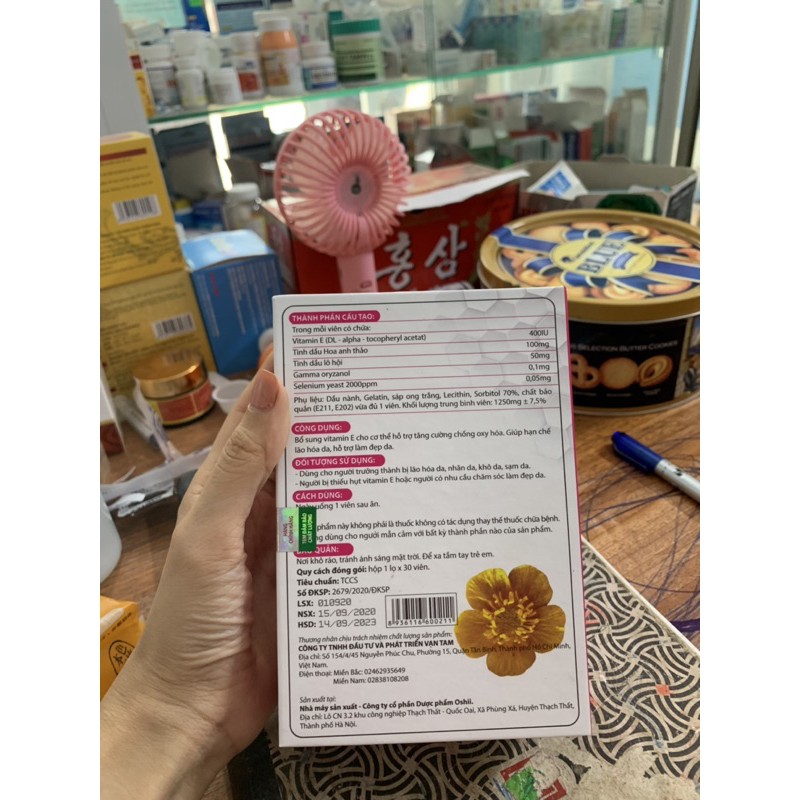 vitamin e đỏ(chính hãng với tinh dầu hoa anh thảo) | Thế Giới Skin Care