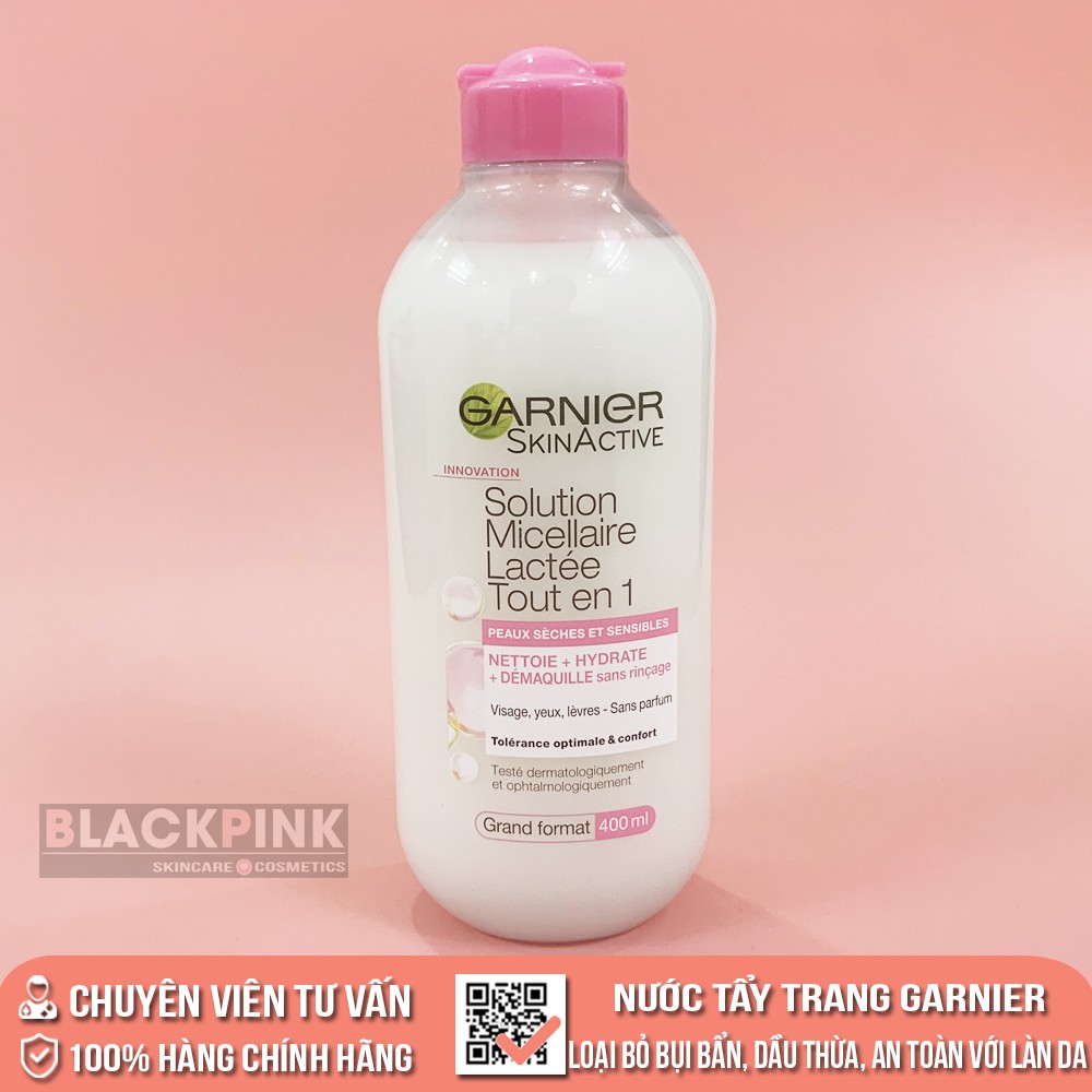 Nước tẩy trang Garnier Skin Active - Làm sạch mọi bụi bẩn, lớp trang điểm mà không làm khô da