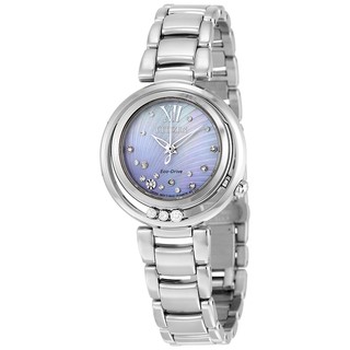 Đồng hồ nữ Citizen sunrise EM0320-59DXG Eco-Drive Stainless Steel Diamond mặt 30mm