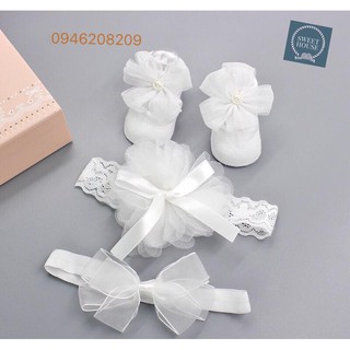 SET GIÀY VÀ BĂNG ĐÔ CHO BÉ GÁI
