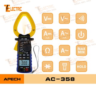 Apech ac - 358 ampe kìm đo điện đo dòng điện ac 1000a apech ac 358