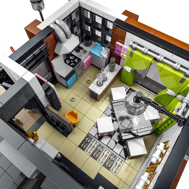 Đồ chơi Lắp ráp Mô hình MOKE 10204 Modern Villa Compatible MOC 87366 Modular Building Blocks