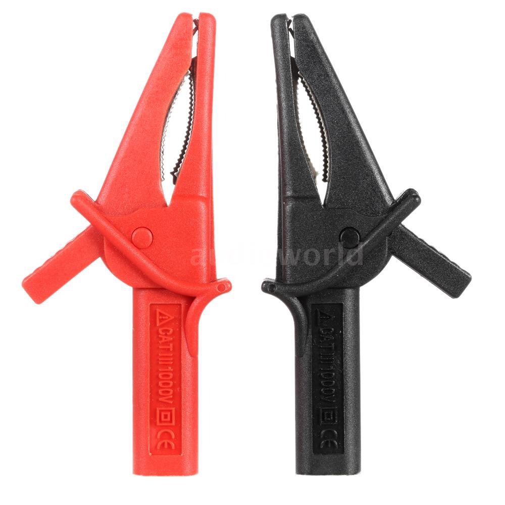 Cặp nối kẹp cá sấu chuyên dụng Hantek HT18A của DSO3064 màu đen và đỏ