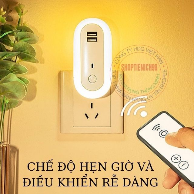 Đèn Ngủ Thông Minh Có Điều Khiển Từ Xa Có Hẹn Giờ Với 10 Chế Độ Sáng Phù Hợp Kèm Đế Sạc Dùng Cho Các Loại Điện Thoại.