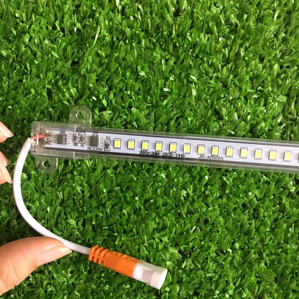 Đèn led thanh 220v chíp 2835 siêu sáng bọc nhựa