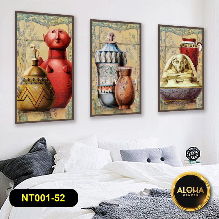 Giá Sock  Bộ 3 Tranh Treo Tường Phòng Khách Hiện Đại Khung Gỗ Tranh Phòng Ăn | BigBuy360 - bigbuy360.vn