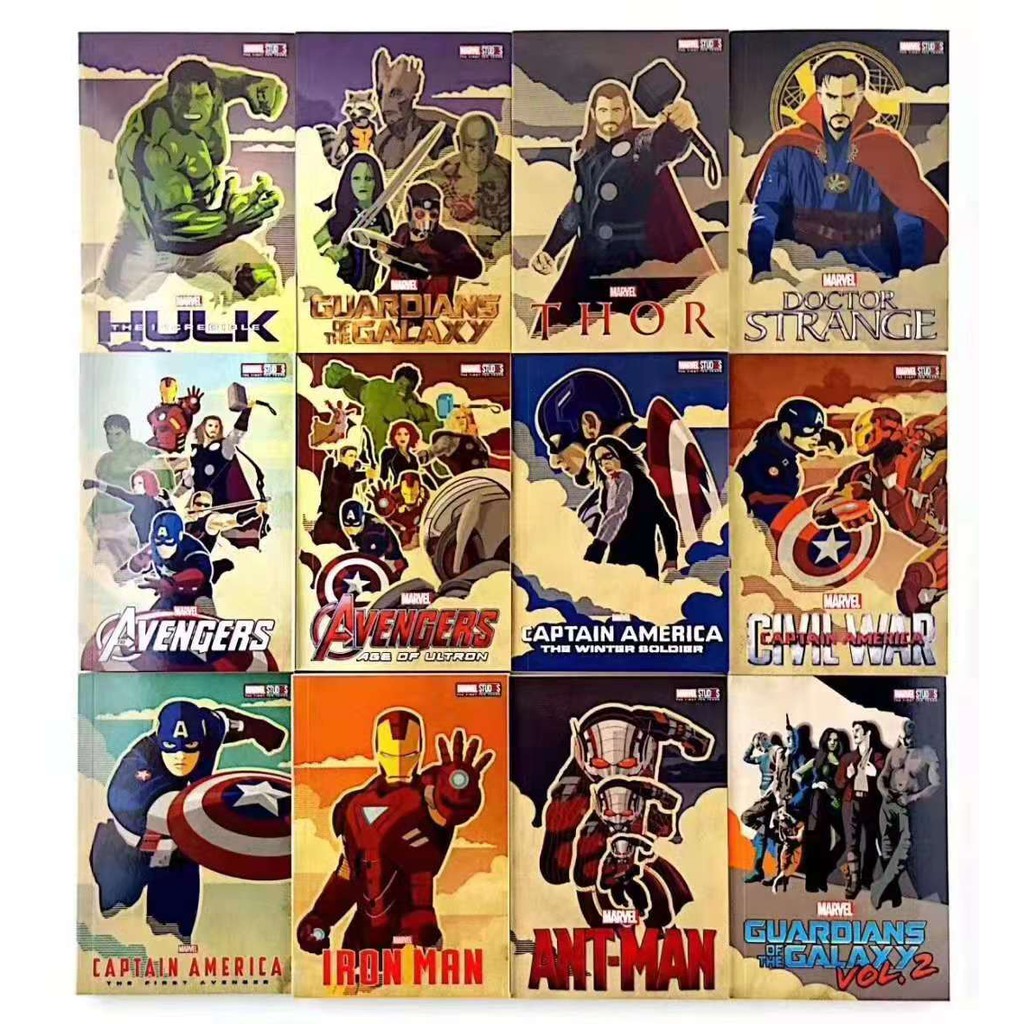 Bộ nhập - Marvel Studios The first ten years anniversary 12 book box set collection