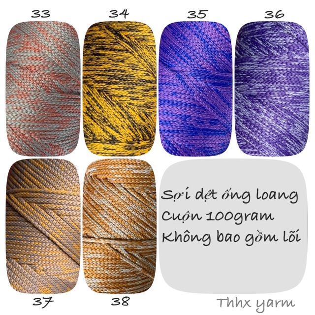 Sợi dệt loang cuộn 130gram