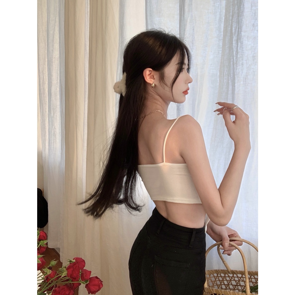Áo Bra Cho Nữ Vạt Chéo Siêu Sexy Không Gọng Nâng Ngực Gợi Cảm Co Giãn