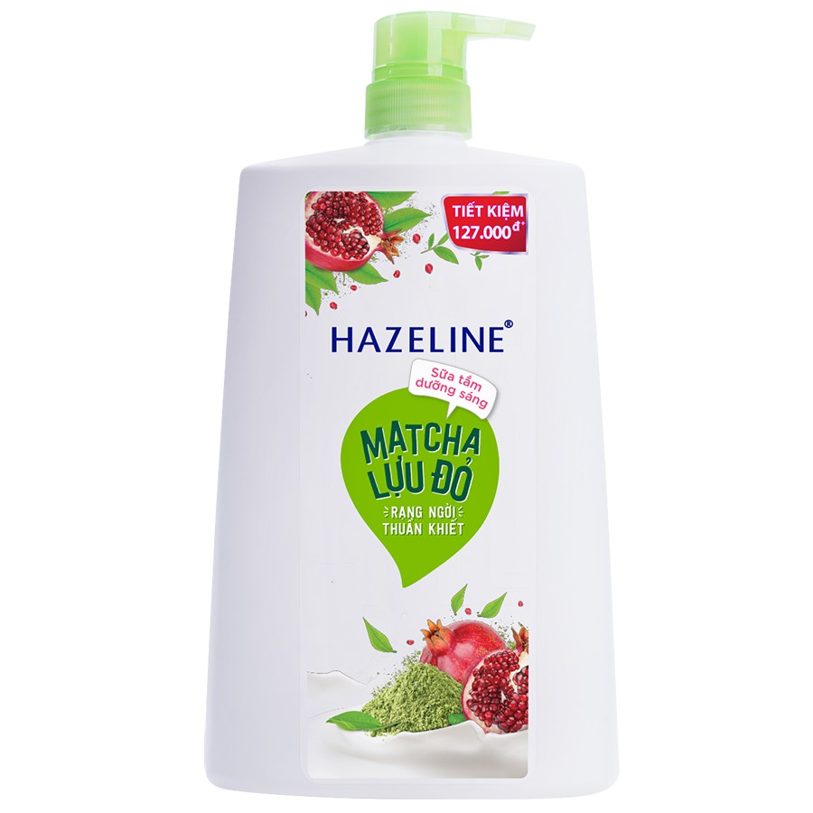 Sữa Tắm Dưỡng Sáng Da Hazeline Matcha và Lựu đỏ 1200ml