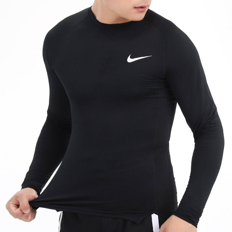 Áo Thun Thể Thao Nike Tay Dài Cổ Tròn Thoáng Khí Cho Nam Bv5589-010