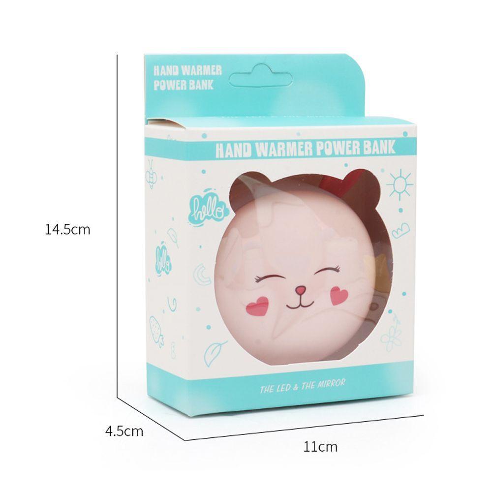 JUNE Gương Trang Điểm Mini Đa Năng Có Đèn LED Tiện Lợi