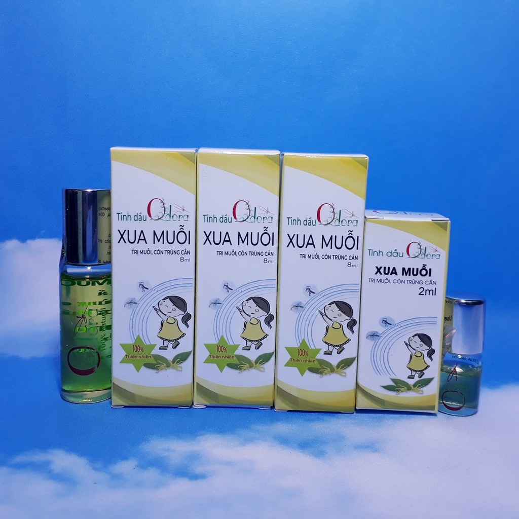 Combo Giá Tốt 4 Chai Tinh Dầu Xua Muỗi 100% Thiên Nhiên Odora 8ml Better Life